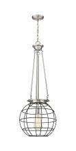 Innovations Lighting 221-1P-SN-CE-16-BK - Beacon - 1 Light - 16 inch - Satin Nickel - Chain Hung - Pendant