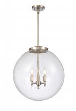 Innovations Lighting 221-3S-SN-G204-18 - Beacon - 3 Light - 18 inch - Brushed Satin Nickel - Stem hung - Pendant