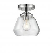 Innovations Lighting 284-1C-BPN-G172 - Fulton - 1 Light - 7 inch - Black Polished Nickel - Semi-Flush Mount