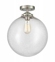 Innovations Lighting 284-1C-SN-G204-12-LED - Beacon - 1 Light - 12 inch - Brushed Satin Nickel - Semi-Flush Mount