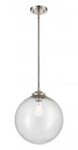 Innovations Lighting 284-1S-SN-G204-12 - Beacon - 1 Light - 12 inch - Brushed Satin Nickel - Stem hung - Mini Pendant