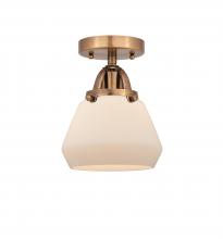 Innovations Lighting 288-1C-AC-G171 - Fulton - 1 Light - 7 inch - Antique Copper - Semi-Flush Mount