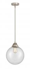 Innovations Lighting 288-1S-SN-G204-10-LED - Beacon - 1 Light - 10 inch - Brushed Satin Nickel - Stem hung - Mini Pendant
