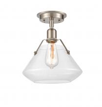 Innovations Lighting 422-1F-SN-G4222-10-LED - Luna - 1 Light - 11 inch - Satin Nickel - Flush Mount
