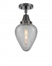 Innovations Lighting 447-1C-BK-G165-LED - Geneseo - 1 Light - 7 inch - Matte Black - Semi-Flush Mount