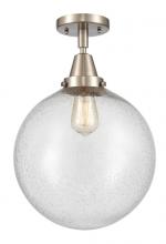 Innovations Lighting 447-1C-SN-G204-12-LED - Beacon - 1 Light - 12 inch - Brushed Satin Nickel - Semi-Flush Mount