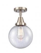 Innovations Lighting 447-1C-SN-G204-8-LED - Beacon - 1 Light - 8 inch - Brushed Satin Nickel - Semi-Flush Mount