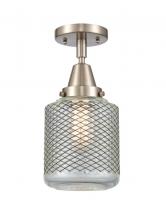 Innovations Lighting 447-1C-SN-G262-LED - Stanton - 1 Light - 6 inch - Brushed Satin Nickel - Semi-Flush Mount