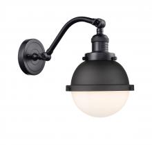 Innovations Lighting 515-1W-BK-HFS-61-BK-LED - Hampden - 1 Light - 7 inch - Matte Black - Sconce