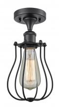 Innovations Lighting 516-1C-BK-CE513-BK-LED - Muselet - 1 Light - 6 inch - Matte Black - Semi-Flush Mount
