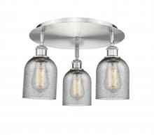 Innovations Lighting 516-3C-SN-G257 - Caledonia - 3 Light - 17 inch - Satin Nickel - Semi-Flush Mount