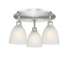 Innovations Lighting 516-3C-SN-G381 - Castile - 3 Light - 18 inch - Satin Nickel - Semi-Flush Mount