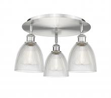 Innovations Lighting 516-3C-SN-G382 - Castile - 3 Light - 18 inch - Satin Nickel - Semi-Flush Mount