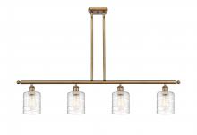 Innovations Lighting 516-4I-BB-G1113-LED - Cobbleskill - 4 Light - 48 inch - Brushed Brass - Cord hung - Island Light