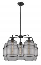 Innovations Lighting 516-5CR-BK-G557-8SM - Vaz - 5 Light - 26 inch - Matte Black - Chandelier