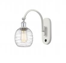 Innovations Lighting 518-1W-WPC-G1013-LED - Belfast - 1 Light - 6 inch - White Polished Chrome - Adjustable Swing Arm