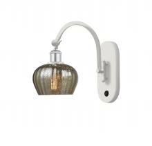 Innovations Lighting 518-1W-WPC-G96 - Fenton - 1 Light - 7 inch - White Polished Chrome - Adjustable Swing Arm