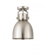 Innovations Lighting 712-1F-SN-M712-8SN-LED - Newton Bell Flush Mount