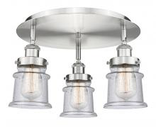 Innovations Lighting 916-3C-SN-G184S - Canton - 3 Light - 17 inch - Satin Nickel - Semi-Flush Mount