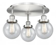 Innovations Lighting 916-3C-SN-G204-6 - Beacon - 3 Light - 18 inch - Satin Nickel - Semi-Flush Mount