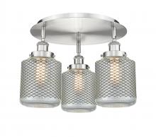 Innovations Lighting 916-3C-SN-G262 - Edison - 3 Light - 18 inch - Satin Nickel - Semi-Flush Mount