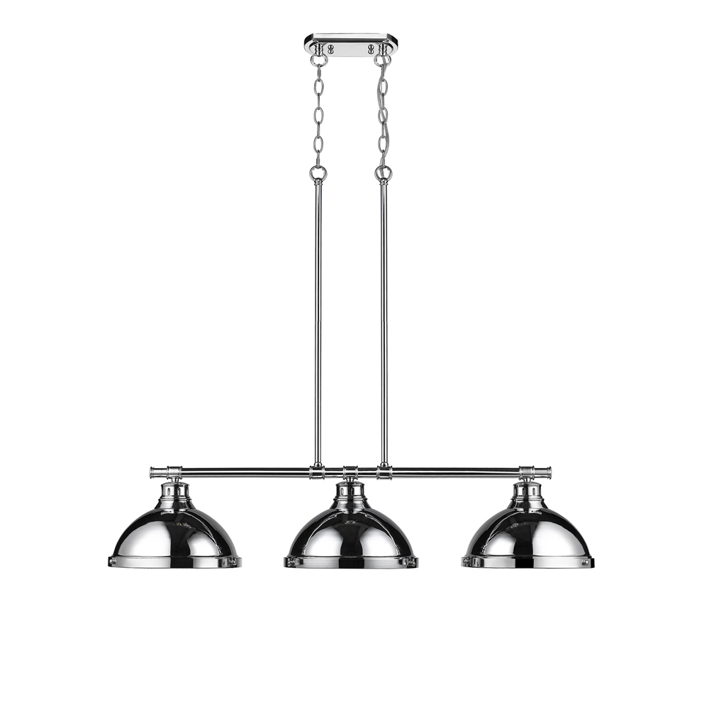 Duncan 1-Light Pendant with Rod in Rubbed Bronze with Black