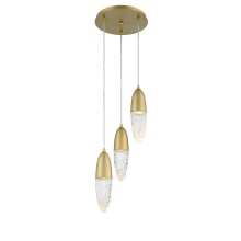 Eurofase 43858-035 - ECROU,3LT CHANDELIER,GLD