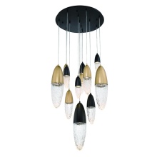 Eurofase 43859-041 - ECROU,12LT CHANDELIER,BLK/GLD