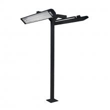 Eurofase EF6108PMDB - Eurofase EF6108PMDB 61 Inch 8ft Black Pole Mount With Double Crossbar