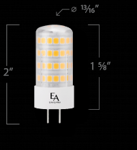 Emery Allen EA-GY6.35-5.0W-001-409F - GY6.35 BI PIN BASE (GY6.35) 12V