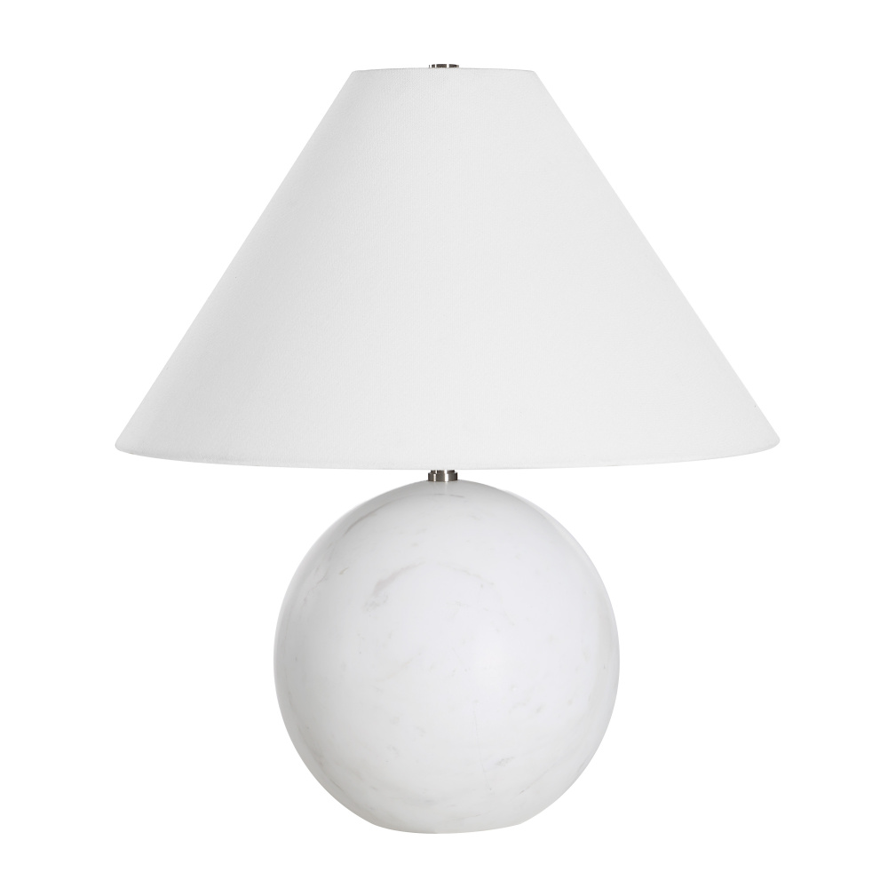 Basalla 19" Length Table Lamp, WHITE