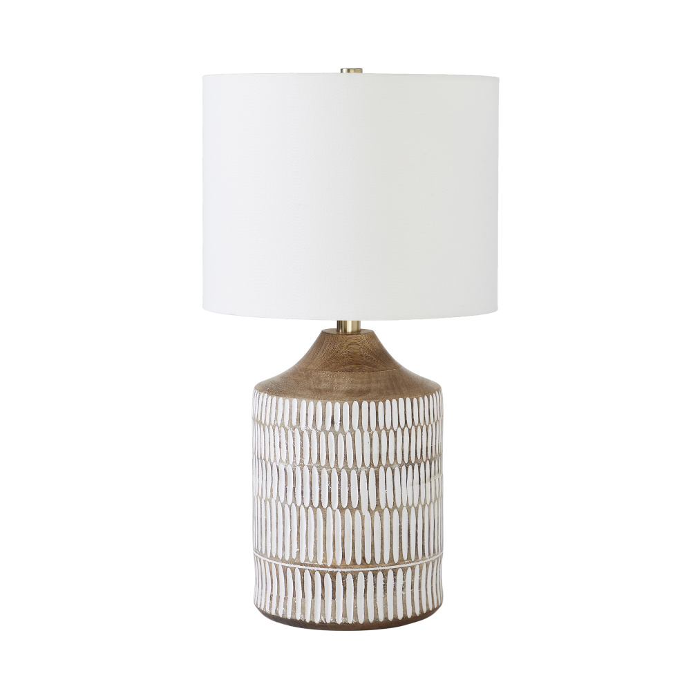 Wickes 24" Length Table Lamp, White