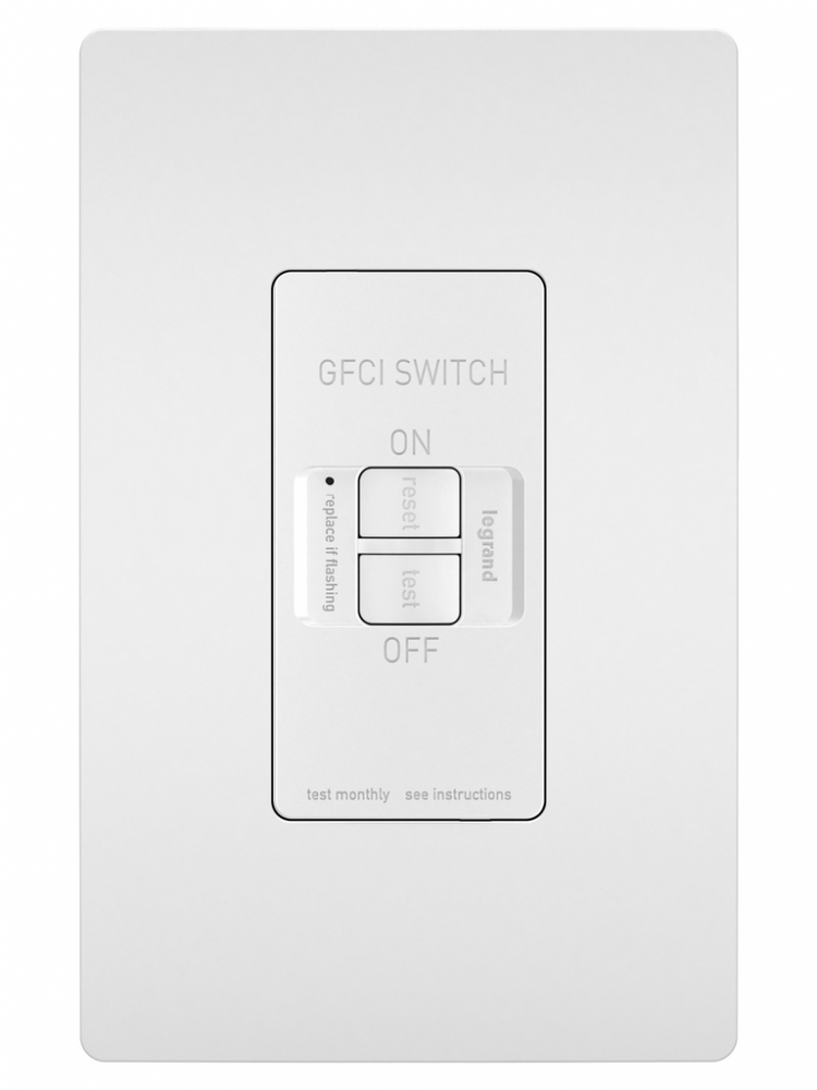 radiant? Dead Front 20A Duplex Self-Test GFCI Receptacles with SafeLock? Protection, White (4 pack)