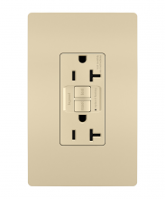 Legrand Radiant 2097TRICCD4 - radiant? Tamper-Resistant 20A Duplex Self-Test GFCI Receptacle with SafeLock? Protection, Ivory (4 pack)