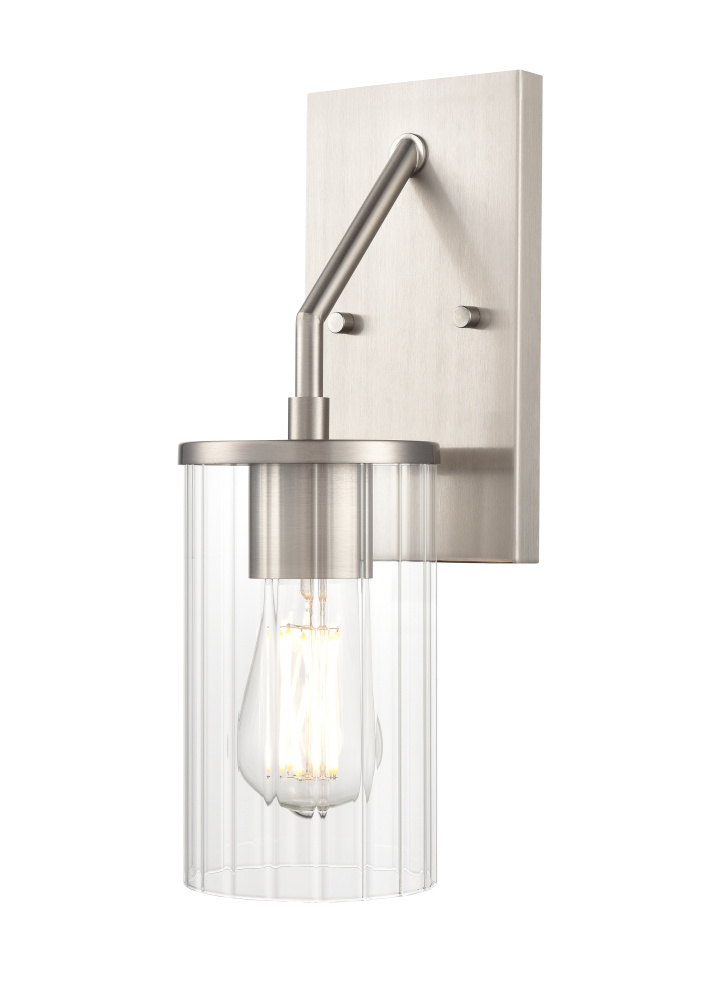 Beverlly 14" High 1-Light Wall Sconce - Brushed Nickel