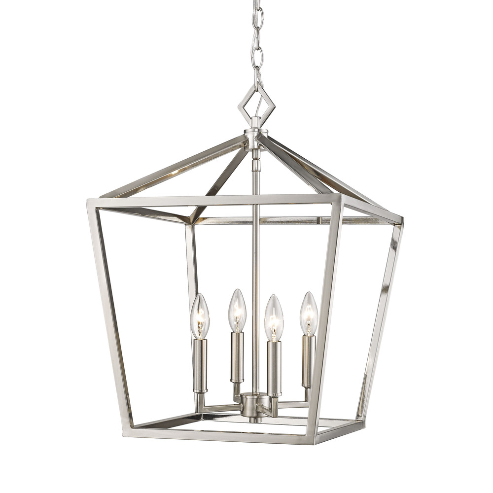 4-Light Pendant light Satin Nickel