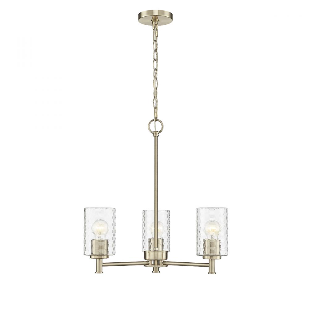 Ashli 3-Light Chandelier Ceiling Light Modern Gold