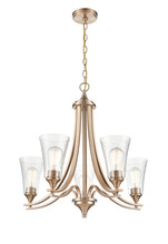 Millennium 1465-MG - Natalie 5-Light Chandelier Ceiling Light Modern Gold