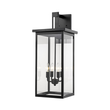 Millennium 2603-PBK - Barkeley 4-Light Outdoor Wall Sconce Powder Coated Black