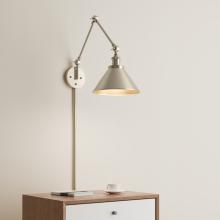 Millennium 11001-MG - Edward 1-Light Swing Arm Sconce Light Modern Gold