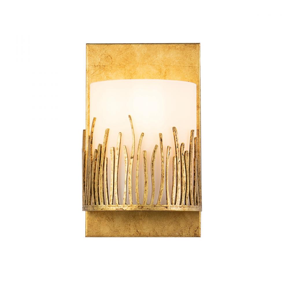 Sawgrass 1 Light Wall Sconce In Distressed Gold