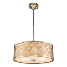 Lucas McKearn GN/ARABELLA/P/L-S - Arabella Large  Kitchen Island Pendant to Semi Flush in Distressed Silver By Lucas McKearn