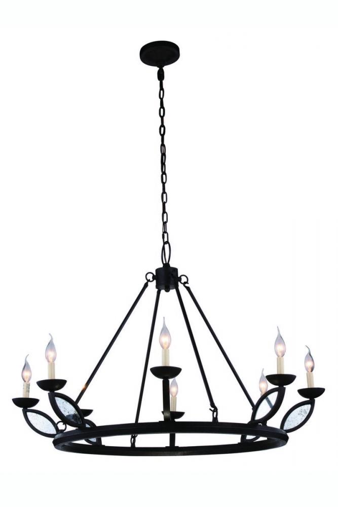 Charleston 8 Light Vintage Bronze Pendant