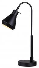 Canarm ITL1020A21BK - BYCK, ITL1020A21BK -G-, MBK Color, 1 Lt Table Lamp, 40W Type A, On-Off on Cord, 6.25inch W x 21inch