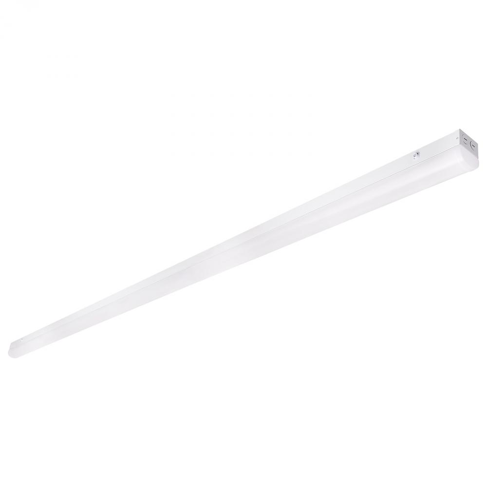 82 Watt; 8 Foot LED; Linear Strip Light; CCT Selectable; 120-347 Volt; White Finish; Microwave