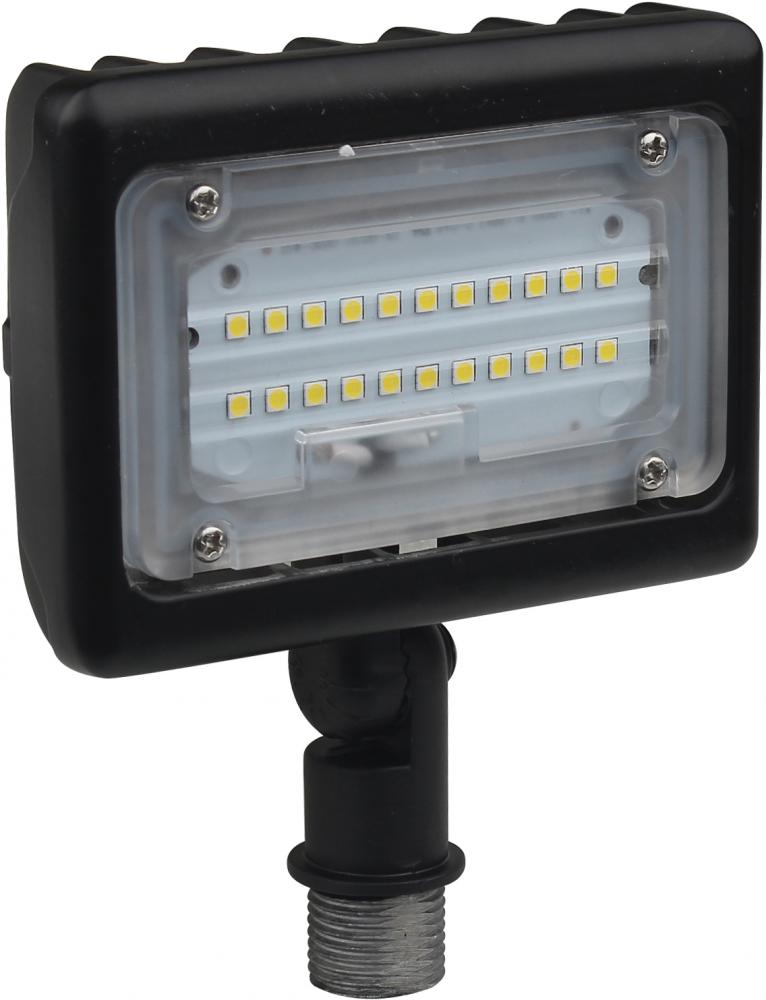 LED Small Flood Light- 15W - 3000K - Bronze Finish - 100-277V