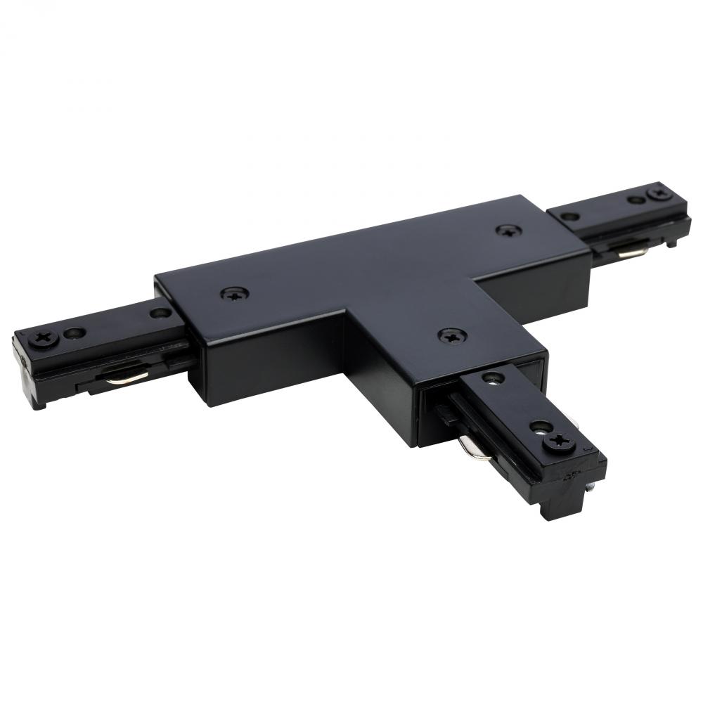 T Connector; Reverse Polarity; Black Finish