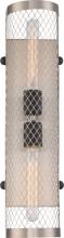 Nuvo 60/5783 - Bandit - 2 Light Sconce; Brushed Nickel Finish