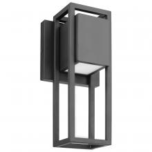 Nuvo 62/1653 - Supreme; 10W LED; Small Wall Lantern; Matte Black Finish