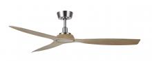 Beacon Lighting America 21065301 - Lucci Air Moto Brushed Nickel and Teak 52-inch Ceiling Fan